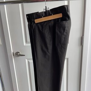 Hugo Boss Brown Checkered Wool Dress Pants, 34x30